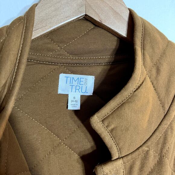 Time and Tru Mustard Quilted Jacket LAST CALL - Picture 3 of 5